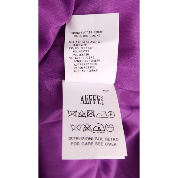 Moschino Cheap And Chic One Shoulder Midi Dress Size 42 US 8 Purple $349 - Picture 10 of 11